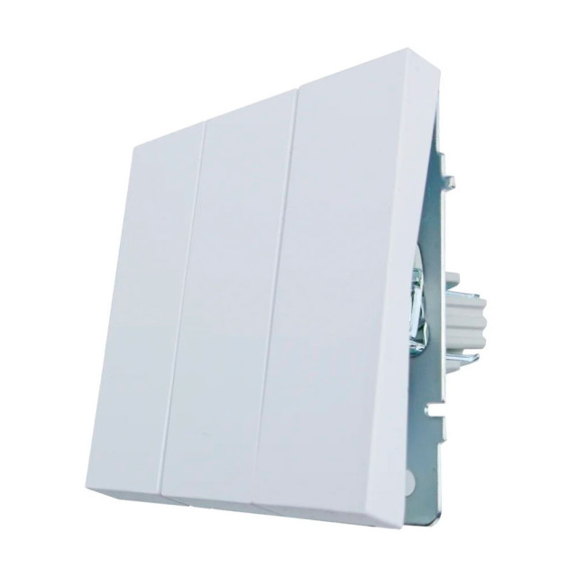 Выключатель Lezard Zima 704-0288-109QC 3 клавиши безвинтовой зажим/клемма белый