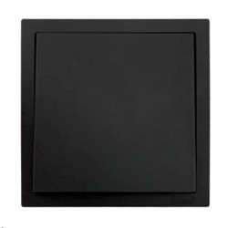 Выключатель Lezard Zima 704-4288-100QC 1 клавиша безвинтовой черный бархат