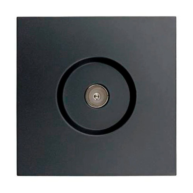 Розетка TV Lezard Zima 704-4288-130 оконечная черный бархат Розетка TV Lezard Zima 704-4288-130 оконечная черный бархат