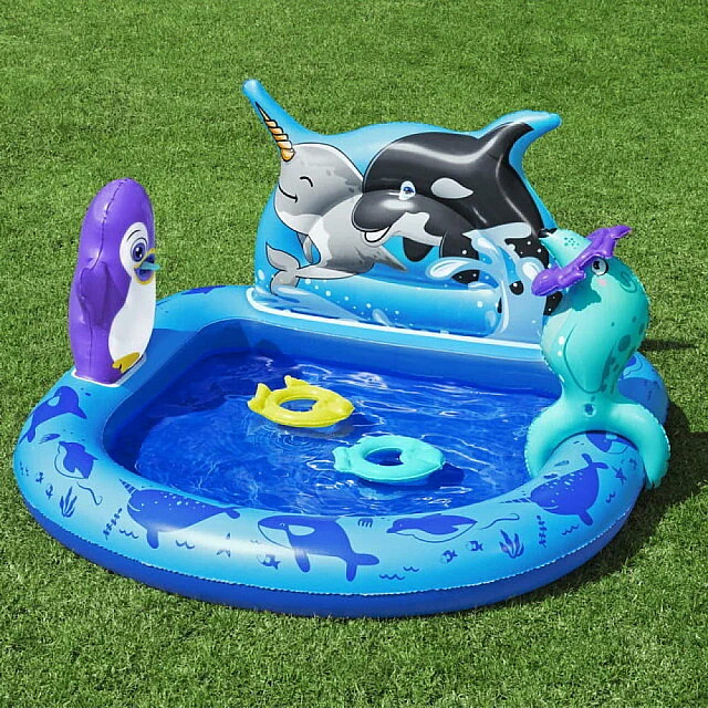 Бассейн надувной Bestway 53156 Polar Pals детский с игрушками 134*131*73 см Бассейн надувной Bestway 53156 Polar Pals детский с игрушками 134*131*73 см