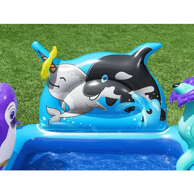 Бассейн надувной Bestway 53156 Polar Pals детский с игрушками 134*131*73 см Бассейн надувной Bestway 53156 Polar Pals детский с игрушками 134*131*73 см