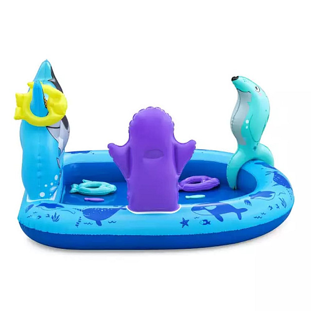 Бассейн надувной Bestway 53156 Polar Pals детский с игрушками 134*131*73 см Бассейн надувной Bestway 53156 Polar Pals детский с игрушками 134*131*73 см