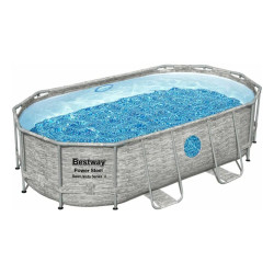 Бассейн каркасный Bestway 56714 Power Steel Камень 427*250*100 см
