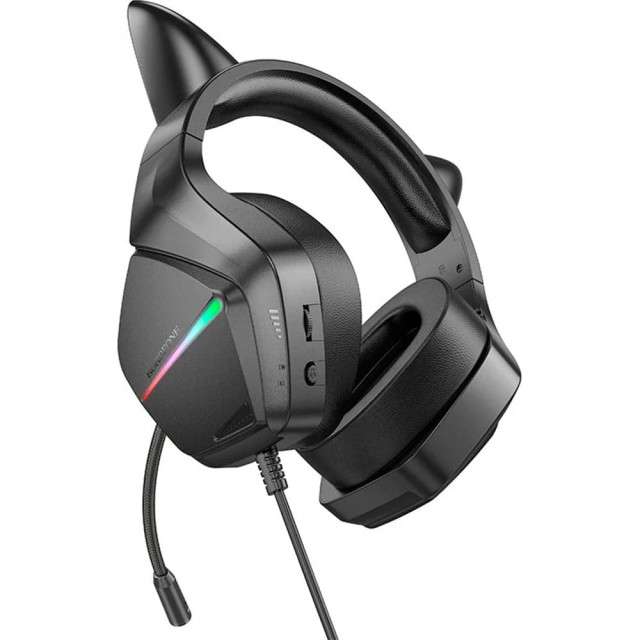 Наушники Borofone BO106 BT полноразмерные с микрофоном розовый