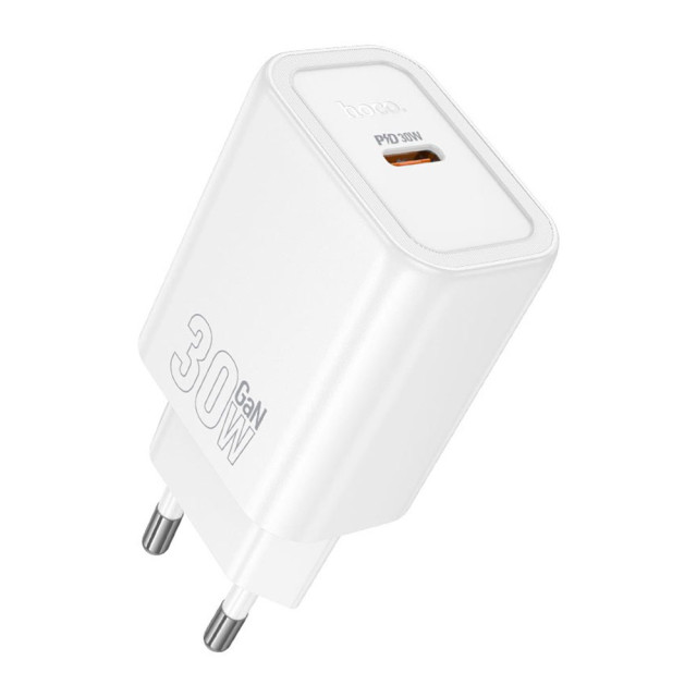 Зарядное устройство Hoco N62 один порт PD30W белый