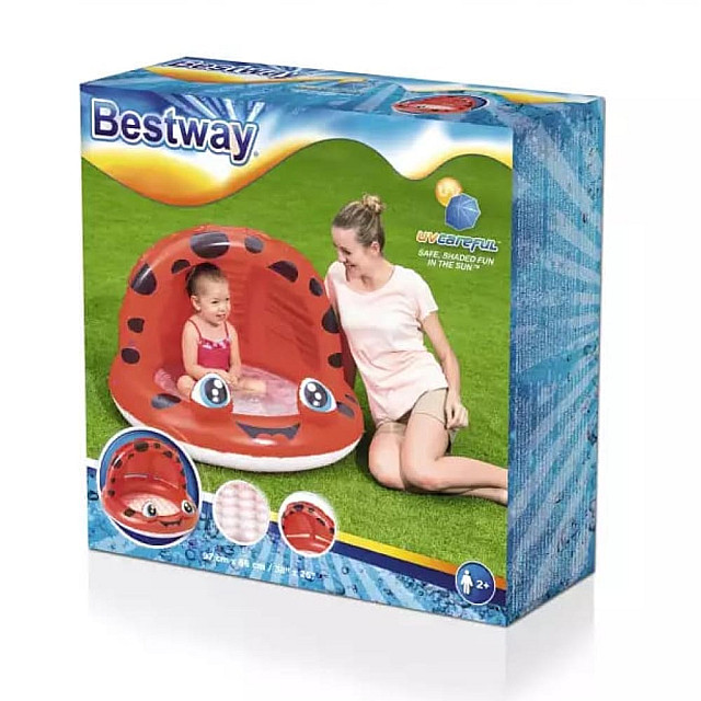 Бассейн надувной Bestway 52189 детский с навесом 97*66 см Бассейн надувной Bestway 52189 детский с навесом 97*66 см