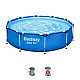 Бассейн каркасный Bestway Steel Pro 56679 с фильтр-насосом 305*76 см 4678 л Бассейн каркасный Bestway Steel Pro 56679 с фильтр-насосом 305*76 см 4678 л