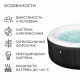 Бассейн Bestway 60001 СПА Miami AirJet 4 180*66 см Бассейн Bestway 60001 СПА Miami AirJet 4 180*66 см