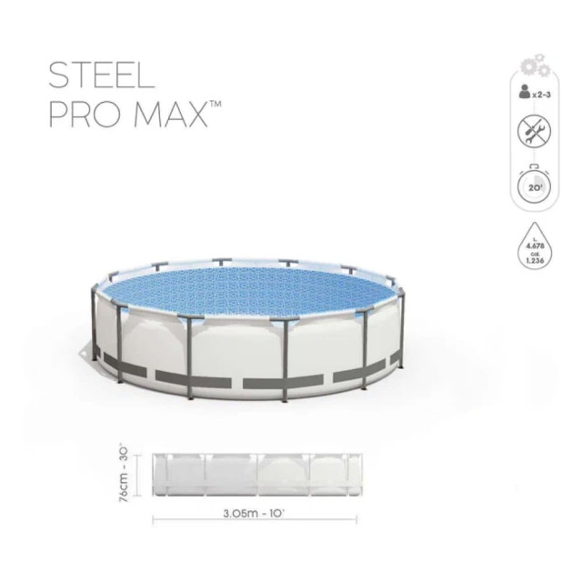 Бассейн каркасный Bestway Steel Pro Max 56406 305*76 см Бассейн каркасный Bestway Steel Pro Max 56406 305*76 см