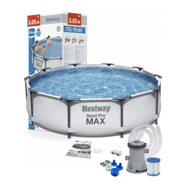 Бассейн каркасный Bestway Steel Pro Max 56406 305*76 см Бассейн каркасный Bestway Steel Pro Max 56406 305*76 см