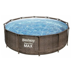 Бассейн каркасный Bestway 56709 Ротанг с фильтр-насосом и лестницей 366*100 см