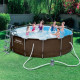 Бассейн каркасный Bestway 56709 Ротанг с фильтр-насосом и лестницей 366*100 см Бассейн каркасный Bestway 56709 Ротанг с фильтр-насосом и лестницей 366*100 см