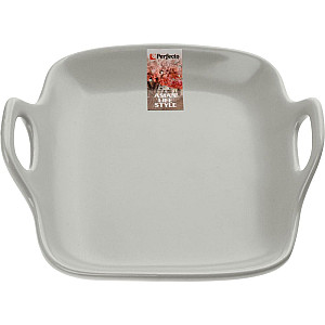 Тарелка-блюдо Perfecto Linea Asian 17-101903 керамическая серая 19*18.5*4.7 см