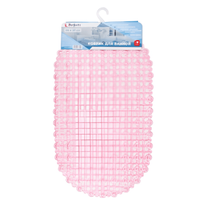 Коврик для ванной Perfecto Linea 22-683702 овал розовый 66*37см