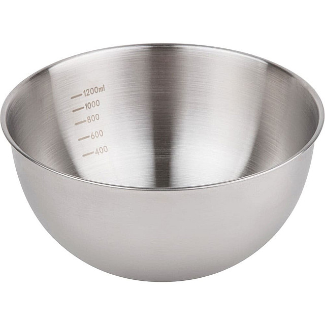 Миска для взбивания Perfecto Linea Chef 24-018592 из нержавеющей стали с мерной шкалой 18.5 см