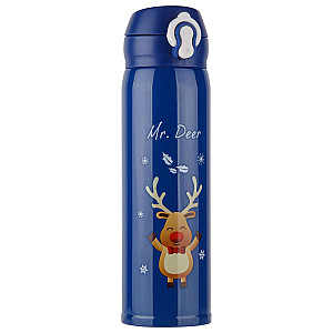 Термос Perfecto Linea Merry Christmas 27-225450 нержавеющая сталь синий 450 мл