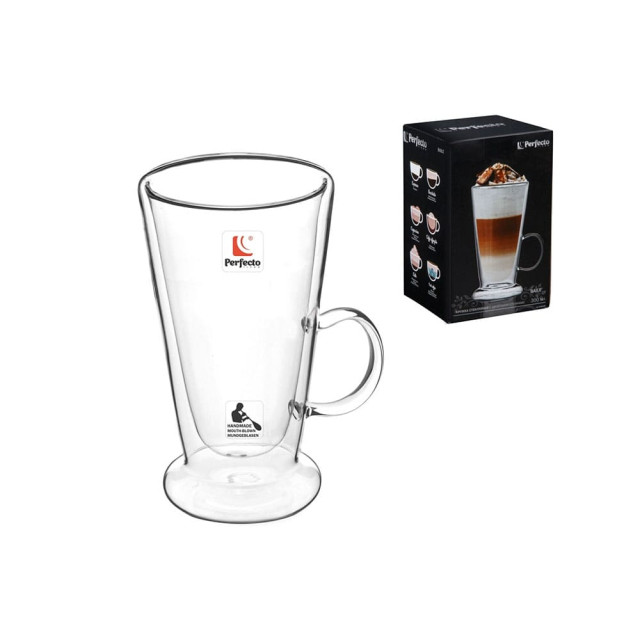 Кружка Perfecto Linea Baile 30-002300 стеклянная с двойными стенками 300 мл Кружка Perfecto Linea Baile 30-002300 стеклянная с двойными стенками 300 мл