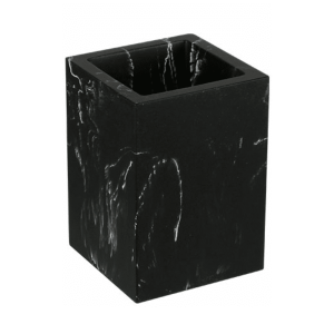 Стакан Perfecto Linea Marbele 35-000013 для зубных щеток черный