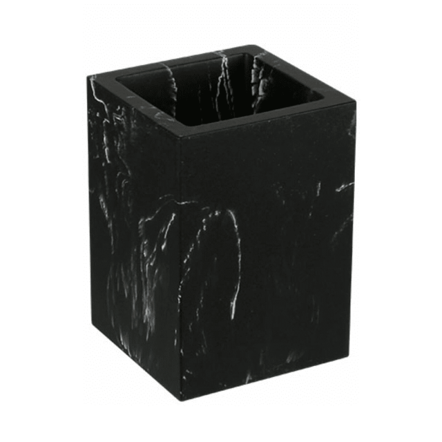 Стакан Perfecto Linea Marbele 35-000013 для зубных щеток черный