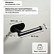 Держатель для туалетной бумаги Perfecto Linea 35-031001 Aquarius самоклеящийся черный