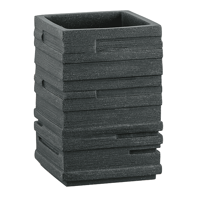 Стакан Perfecto Linea Weathered Sand 35-151301 для зубных щеток черный