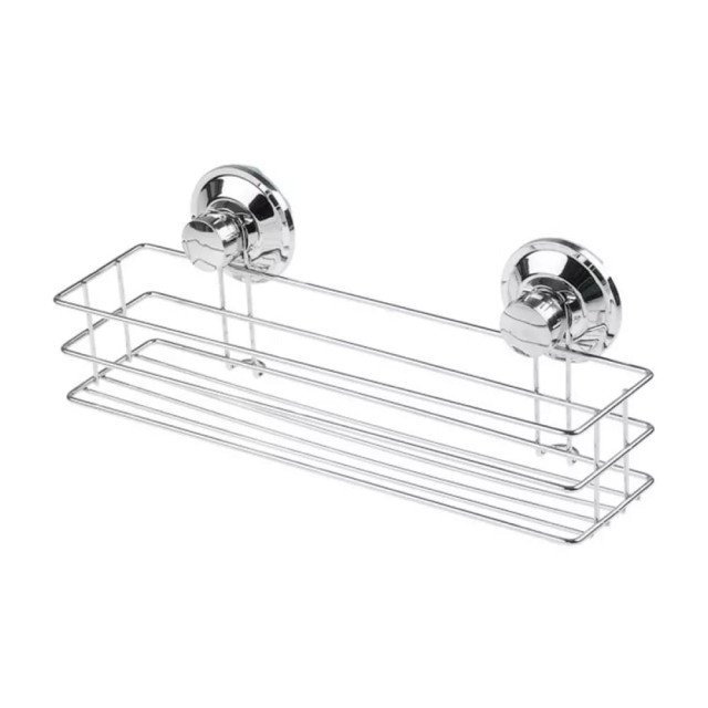 Полка Perfecto Linea Fix Lock 35-345240 на вакуумных присосках хром