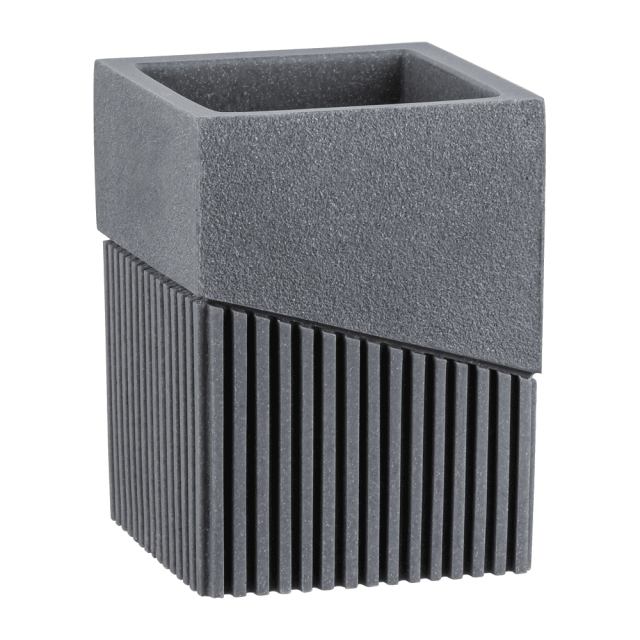 Стакан Perfecto Linea Element 35-618300 для зубных щеток серый