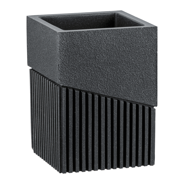 Стакан Perfecto Linea Element 35-618303 для зубных щеток черный