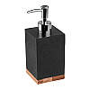 Диспенсер для мыла Perfecto Linea Wood Bliss 35-720101 черный