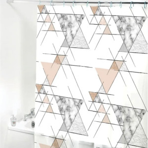 Шторка для ванной Perfecto linea Secret 36-118002 180*180 см мраморный узор