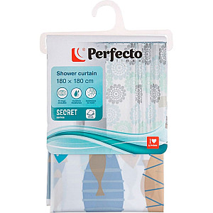 Шторка для ванной Perfecto linea 36-118007 180*180 см рыбки