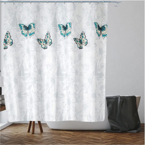 Шторка для ванной Perfecto Linea Harmony 36-118011 180*180 см бабочки