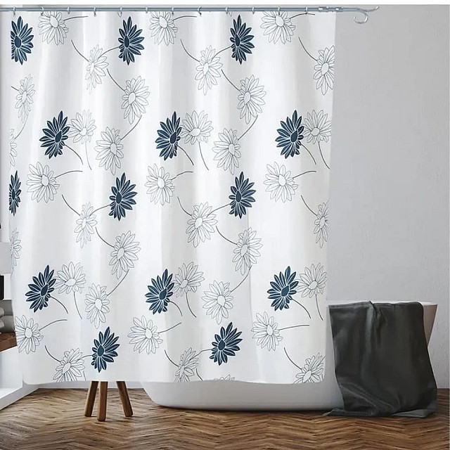 Шторка для ванной Perfecto Linea Harmony 36-118015 180*180 см цветы Шторка для ванной Perfecto Linea Harmony 36-118015 180*180 см цветы
