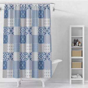 Шторка для ванной Perfecto linea Secret 36-118104 180*180 см калейдоскоп