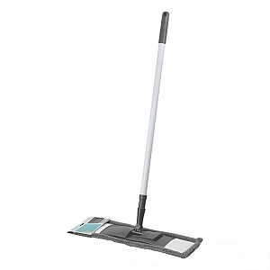 Швабра для пола Perfecto Linea 43-392019 с насадкой из микрофибры серая