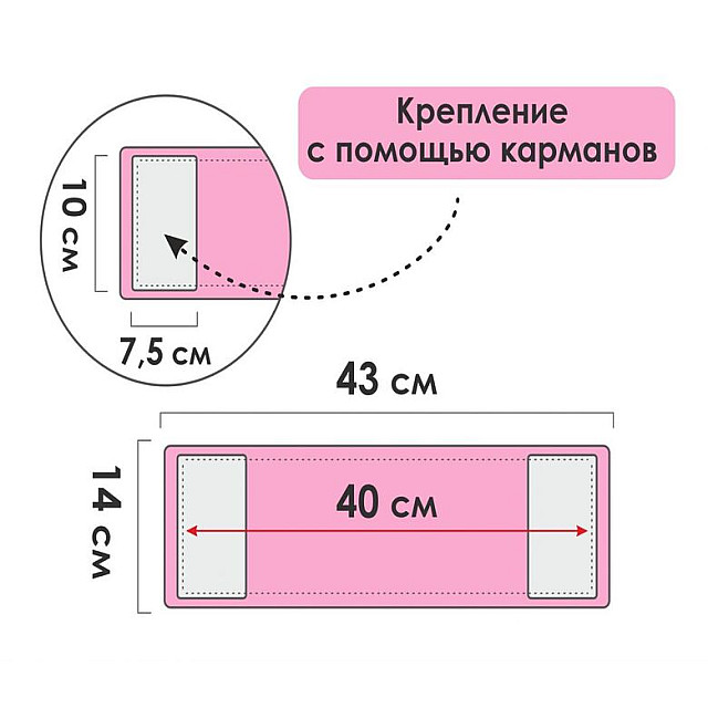 Сменная насадка для швабры Perfecto Linea 44-432011 из микрофибры бордовая