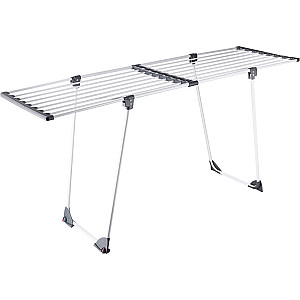 Сушилка для белья Perfecto Linea Ruby 46-000171 напольная телескопическая черно-белая 17 м