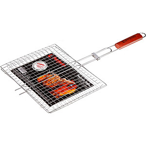 Решетка-гриль Perfecto Linea 47-101225 340*260 мм нержавеющая сталь деревянная ручка