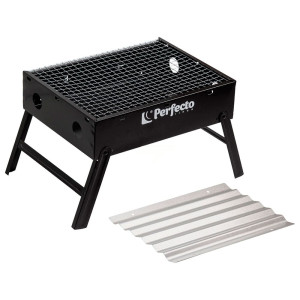 Мангал-барбекю Perfecto Linea 47-135273 складной с решеткой 35*27*23 см сталь
