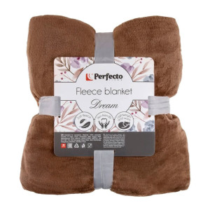 Покрывало Perfecto Linea Dream 60-200223 флисовое 200*220 см коричневое