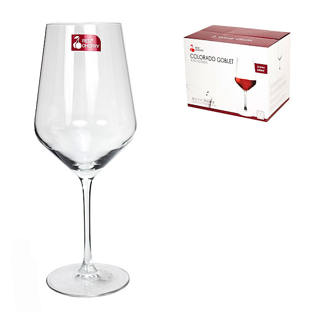 Набор бокалов для вина Market Union DA1758 прозрачный 640 мл 6 шт