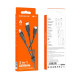 Кабель Borofone BX17 99376 3в1 Lightning+Micro+Type-C черный 1 м