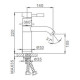 Смеситель для умывальника Frap F1052 D40 100 мм Смеситель для умывальника Frap F1052 D40 100 мм