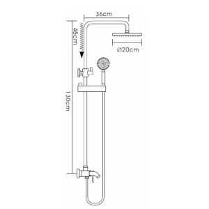 Душевая стойка Frap F2416