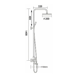 Душевая система Frap F2418 хром