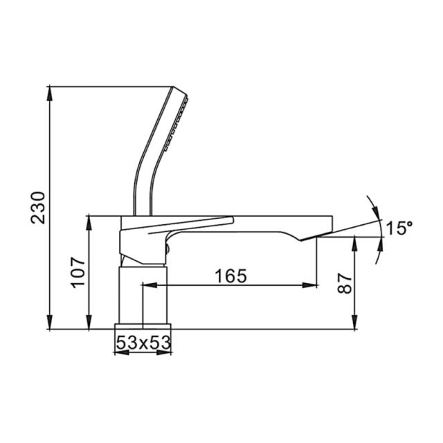 Смеситель для ванны Frap F1146 на 3 отверстия хром