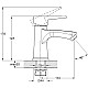 Смеситель для умывальника G.lauf NUD1-A045 D35