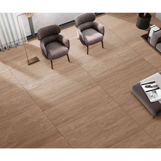 Керамогранит ITC Marmo Travertino Brown Mat (CRV) 600*1200*9 мм