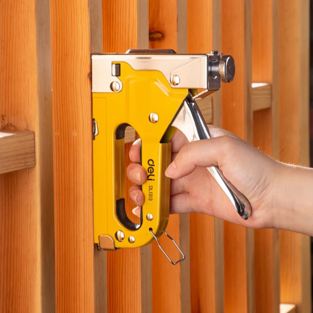 Степлер механический Deli YS EDL1313 3-в-1 с комплектом скоб П U T