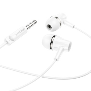 Наушники Borofone BM69 84369 внутриканальные c микрофоном белый